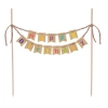 Topper girlanda ozdoby na tort kolorowy napis Happy Birthday dekoracje urodzinowe